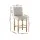 Artiss Bar Stools Set of 2, Linen Upholstered, Beige, 103cm High, Elegant Tufted Design with Nail-Head Trim