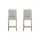 Artiss Bar Stools Set of 2, Linen Upholstered, Beige, 103cm High, Elegant Tufted Design with Nail-Head Trim
