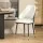 Artiss Dining Chairs Set of 2 - Beige & Black, PU Leather, Steel Legs, 150kg Capacity, 1-Year Warranty