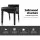 Artiss Danson Dining Chairs Set of 2 - Black PU Leather, Foam Padding, Pinewood Frame, Anti-Slip, Easy Assembly