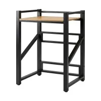 Artiss Over Washing Machine Rack 75cm Black Heavy Duty 200kg Adjustable Shelves Vibration Resistant 3-Tier