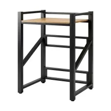 Artiss Over Washing Machine Rack 75cm Black Heavy Duty 200kg Adjustable Shelves Vibration Resistant 3-Tier
