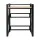 Artiss Over Washing Machine Rack 75cm Black Heavy Duty 200kg Adjustable Shelves Vibration Resistant 3-Tier