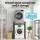 Artiss Over Washing Machine Rack 75cm Black Heavy Duty 200kg Adjustable Shelves Vibration Resistant 3-Tier