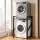 Artiss Over Washing Machine Rack 75cm Black Heavy Duty 200kg Adjustable Shelves Vibration Resistant 3-Tier