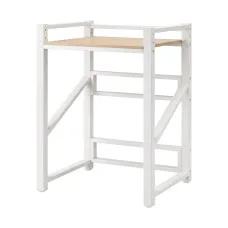 Artiss Over Washing Machine Rack 75cm White Adjustable 3 Shelves 200kg Heavy Duty Storage Shelf for Bathroom