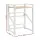 Artiss Over Washing Machine Rack 75cm White Adjustable 3 Shelves 200kg Heavy Duty Storage Shelf for Bathroom
