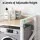 Artiss Over Washing Machine Rack 75cm White Adjustable 3 Shelves 200kg Heavy Duty Storage Shelf for Bathroom