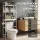 Artiss White Over Toilet Storage Rack - 3 Tier Iron Organiser, Fits Most Heights, 63x26x170cm, with Hooks & Paper Holder