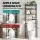 Artiss 4-Tier Over Toilet Bathroom Storage Rack, Space-Saving Organiser with Iron Frame, 60x24x173cm, White