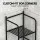 Artiss 5 Tier Black Iron Corner Shower Caddy - 143.5cm Floor Standing Bathroom Organiser with Non-Slip Base
