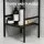 Artiss 5 Tier Black Iron Corner Shower Caddy - 143.5cm Floor Standing Bathroom Organiser with Non-Slip Base
