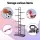 Everfit 7-Tier Ball Storage Rack with Basket, Steel Frame, Black, 58x23.5x145cm - Organise Sports Gear in Garage Gym