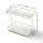 Artiss 2-Tier Bathroom Storage Rack, Gold Marble Look, Iron-Plastic, 18.5x29x25cm, Non-Slip, Rust-Resistant,