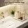 Artiss 2-Tier Bathroom Storage Rack, Gold Marble Look, Iron-Plastic, 18.5x29x25cm, Non-Slip, Rust-Resistant,