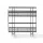 Artiss Over Toilet Storage Rack, 2-Tier Bathroom Shelf Organiser, Carbon Steel, 35x15x32cm, Black, Tool-Free Install