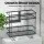 Artiss Over Toilet Storage Rack, 2-Tier Bathroom Shelf Organiser, Carbon Steel, 35x15x32cm, Black, Tool-Free Install