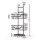 Artiss 3 Tier Over the Door Shower Caddy Hanging Bathroom Storage Organiser Black Clip on No Drill Adhesive