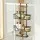 Artiss 3 Tier Over the Door Shower Caddy Hanging Bathroom Storage Organiser Black Clip on No Drill Adhesive