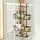 Artiss 3 Tier Over the Door Shower Caddy Hanging Bathroom Storage Organiser Black Clip on No Drill Adhesive