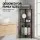 Artiss 4 Tier Black Corner Shower Caddy, Modular Iron Design, 24x33x112cm, Tool-Free Setup, Ventilated for Quick Drying