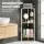 Artiss 4 Tier Floor Standing Corner Shower Caddy White Metal Bathroom Organiser Modular Tool Free Setup