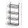 Artiss Over Door Bathroom Rack 4 Tier 91cm No Drill Hanging Organiser Black for Glass Tile and Metal Surfaces