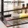 Artiss Over Door Bathroom Rack 4 Tier 91cm No Drill Hanging Organiser Black for Glass Tile and Metal Surfaces