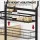 Artiss Over Door Bathroom Rack 4 Tier 91cm No Drill Hanging Organiser Black for Glass Tile and Metal Surfaces