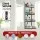 Artiss Over Door Bathroom Rack 4 Tier 91cm No Drill Hanging Organiser Black for Glass Tile and Metal Surfaces