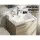 Cefito Vanity Unit with Basin, Oak Finish, 600mm, Nano-Glazed Ceramic, Modern Bathroom Cabinet, Easy Install