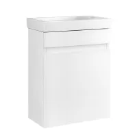 Cefito 400mm Vanity Unit with Crystalline Ceramic Basin, High Gloss MDF, Eco-Friendly, Anti-Scratch, Easy Install