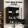 Cefito Black Wall-Mounted Bathroom Mirror Cabinet, 560mm, Water-Resistant, Adjustable Shelves, Modern Design