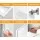 Cefito 600x720mm White Bathroom Mirror Cabinet, High Gloss MDF, Twin Doors, Adjustable Shelves, Eco-Friendly Design