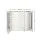 Cefito White Bathroom Vanity Mirror Cabinet: High Gloss MDF, 3 Soft-Close Doors, Adjustable Shelves, 900x150x720mm