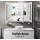 Cefito White Bathroom Vanity Mirror Cabinet: High Gloss MDF, 3 Soft-Close Doors, Adjustable Shelves, 900x150x720mm