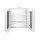 Cefito 750x720mm White Bathroom Mirror Cabinet - High Gloss PU MDF, Soft-Close Doors, Adjustable Shelves, Eco-Friendly