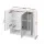 Cefito Bathroom Mirror Cabinet 700x750mm White MDF Triple Door Wall Hung Medicine Cabinet with Adjustable Shelves