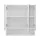 Cefito Bathroom Mirror Cabinet 700x750mm White MDF Triple Door Wall Hung Medicine Cabinet with Adjustable Shelves