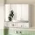 Cefito Bathroom Mirror Cabinet 900x750mm White MDF Wall Hung Medicine Cabinet with Adjustable Shelves and Triple Doors