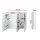 Cefito 3-Door Bathroom Mirror Cabinet with LED Light, Bluetooth Audio, Anti-Fog, Soft Close, 900x720mm, White