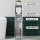 Artiss 2X Slim Bathroom Storage Cabinet 76cm White PVC Toilet Roll Holder Ventilated Cabinet Pack (2)