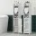 Artiss 2X Slim Bathroom Storage Cabinet 76cm White PVC Toilet Roll Holder Ventilated Cabinet Pack (2)