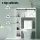 Artiss Over-Toilet Bathroom Storage Cabinet - White & Black, 128cm, Sliding Barn Door, 3 Tier Shelves, Particleboard