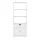Artiss Bathroom Floor Storage Cabinet, White MDF, 2 Drawers, 3 Open Shelves, 2 Doors, 60x33x154cm, Easy Assembly