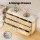 Artiss 6 Chest of Drawers Dresser Table Pine 120x40x75cm, Fluted Doors, Solid Wooden Legs, Scratch-Resistant Finish