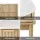 Artiss 6 Chest of Drawers Dresser Table Pine 120x40x75cm, Fluted Doors, Solid Wooden Legs, Scratch-Resistant Finish