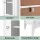 Artiss 160cm Tall Slim Bathroom Storage Cabinet White MDF Floor Cupboard with Glass Door and Adjustable Shelves