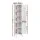 Artiss 160cm Tall Slim Bathroom Storage Cabinet White MDF Tempered Glass Doors Adjustable Shelves Pack of 2