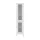 Artiss 160cm Tall Slim Bathroom Storage Cabinet White MDF Tempered Glass Doors Adjustable Shelves Pack of 2
